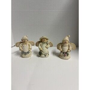 Plum Pudding Snowmen By Heather Hykes Lot of 3 BEAUTIFUL